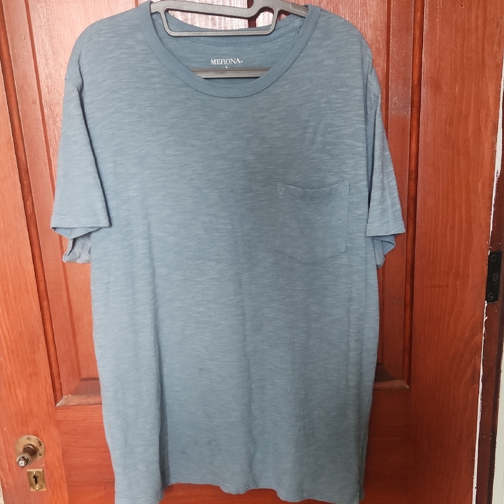 Merona Men's Slate Blue Short Sleeve Tee